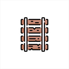 set of wooden sticks