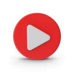 Play red icon transparent background