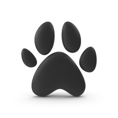 Paw print icon transparent background