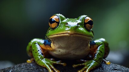 Frog’s delicate feet gripping the edge of a leaf, highlighting its remarkable adaptability