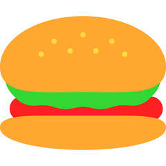 Fast Food single vector illustration icon