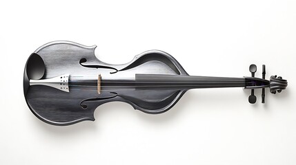 Obraz premium Dark Violin with White Background. (1)