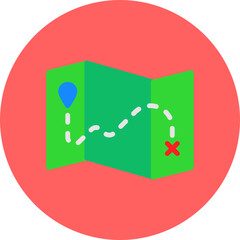 Maps single vector illustration icon