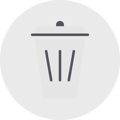 Recycle Bin single vector illustration icon
