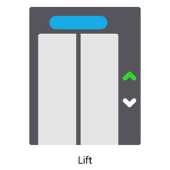 Lift single vector illustration icon