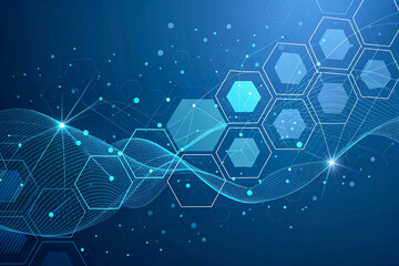 Fototapeta premium bstract Motion Lines in Blue and Orange on Clean White Space