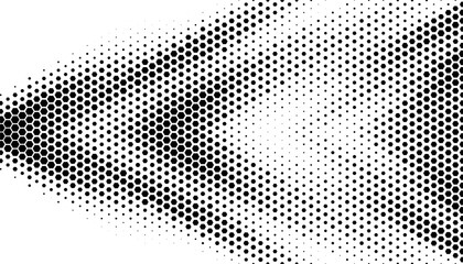 Black and white editable transition pattern with hexagon shapes for sporty background and jersey design. Easily resized and recoloured at your discretion. Vector Format Illustration. EPS10 