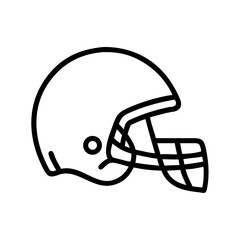 Football Helmet with Mouthguard Icon Design