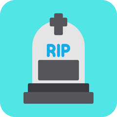 Graveyard single vector illustration icon