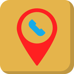 Phone Booth Location single vector illustration icon