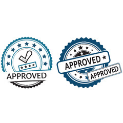 approved logo,Label Stamp Logo,and badge label,vector template