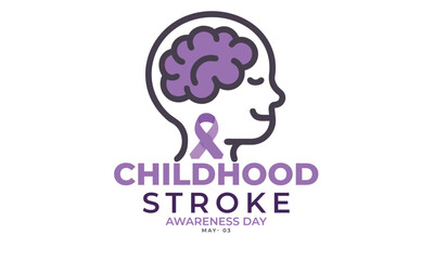Childhood Stroke Awareness Day. background, banner, card, poster, template. Vector illustration.