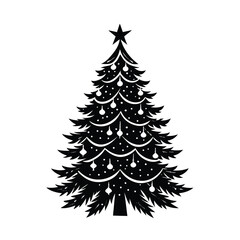 Obraz premium christmas tree vector illustration