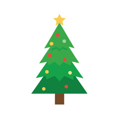 christmas tree vector illustration