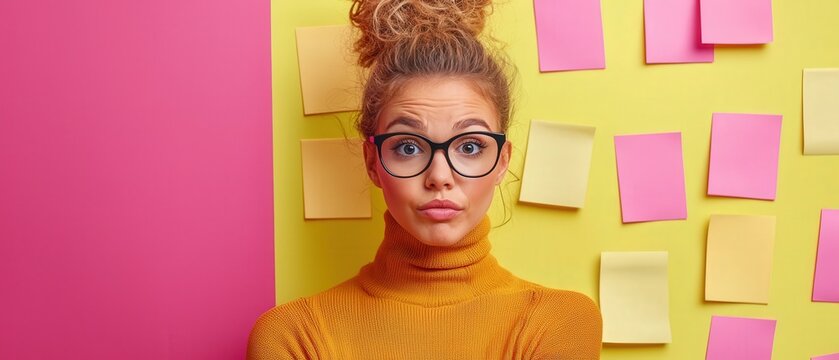 Visionary young woman leader collaborating with diverse team in creative workspace - Powered by Adobe