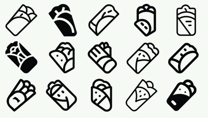 Set of Shawarma icon