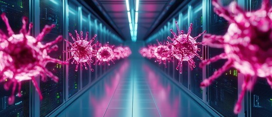 Mitigating cybersecurity threats from malware in server room lockdown environment