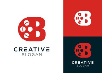 Letter B with film roll logo design for videographers and film studios © fajarcome