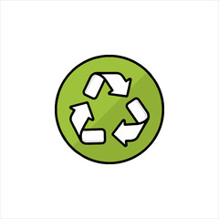 Obraz premium recycle symbol icon