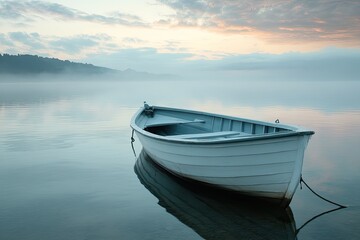 Naklejka premium Peaceful lake sunrise