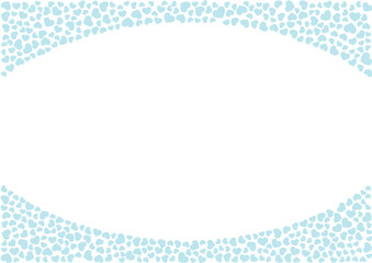 ハート柄の背景 水色系の単色 ハート