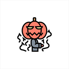 halloween pumpkin character
