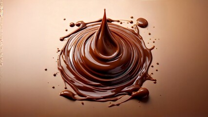 melted chocolate dripping on a light surface
