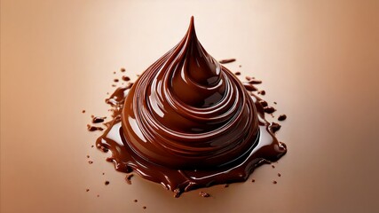 melted chocolate dripping on a light surface
