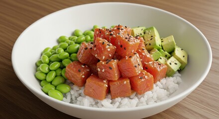 Poke Bowl Illustration
