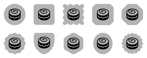 Editable swiss cinnamon roll vector icon. Bakery, cooking, food. Part of a big icon set family. Perfect for web and app interfaces, presentations, infographics, etc