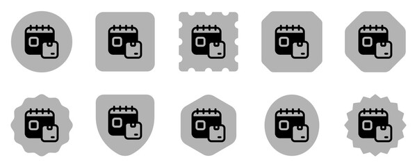 Editable package delivery schedule vector icon. Shipping, delivery, e-commerce, logistics. Part of a big icon set family. Perfect for web and app interfaces, presentations, infographics, etc