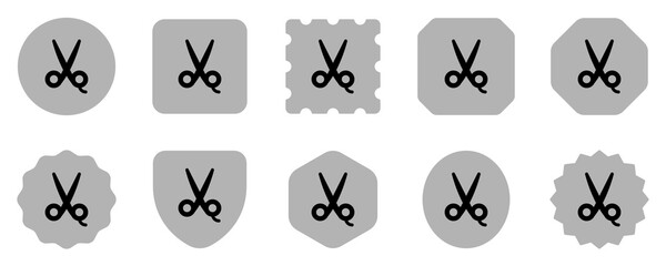 Editable scissors vector icon. Barbershop, lifestyle, grooming. Part of a big icon set family. Perfect for web and app interfaces, presentations, infographics, etc