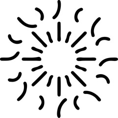  sunburst shapes, 