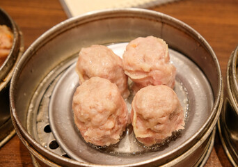 Snowball dimsum in a Chinese restaurant in Baguio City.