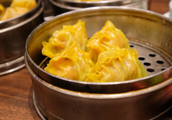 Sharkskin dimsum in a Chinese restaurant in Baguio City.