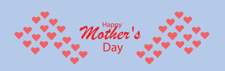 Happy Mothers Day, Happy Mothers day vector greeting card on white background
