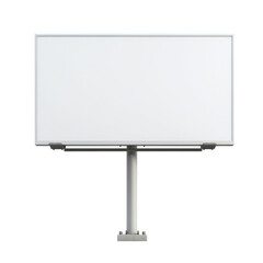 Naklejka premium Large white board with stand used for writing drawing or presentations in office or classroom