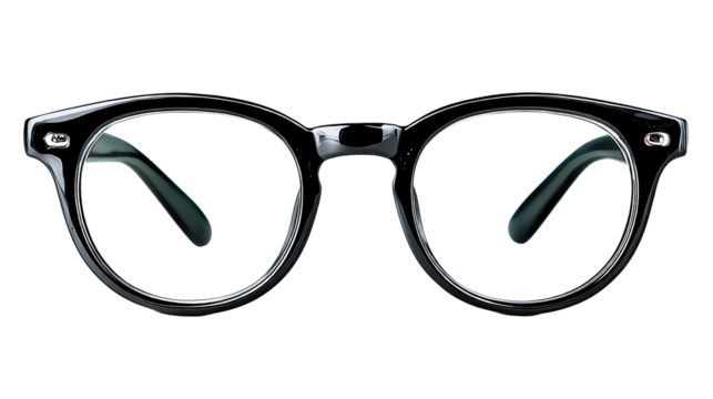 Stylish Eyeglasses: Classic round-framed eyeglasses exude timeless elegance and sophistication, perfect for adding a touch of intellectual flair.