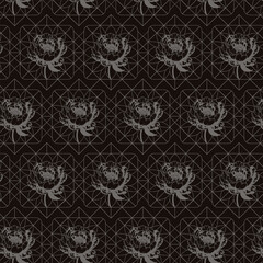 Geometric abstract seamless pattern