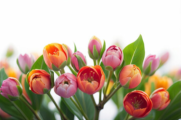 Flowers isolated on white background