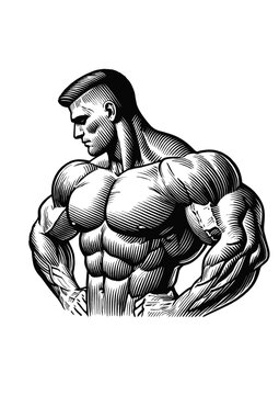 Vintage strong man
