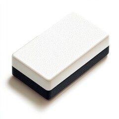 Eraser on white background