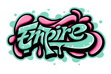 Empire typography art design