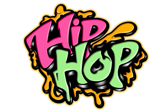 Hip hop typography art