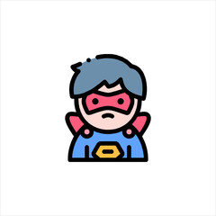 cartoon character of man