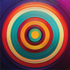 colorful and creative circles of color