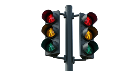 Isolated Traffic Lights Pedestrian Crossing Safety