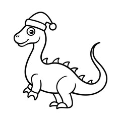 charismas dinosaur vector illustration