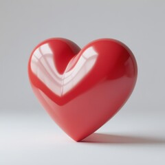 A heart isolated on white