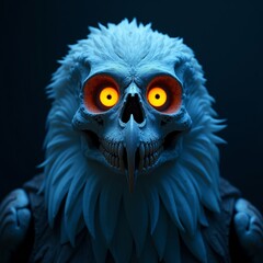 Blue Feather Magic Eye Eagle